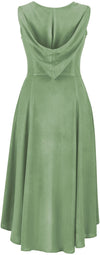 Tauriel Maxi Overdress Limited Edition Spring Basil Silver Embroidery