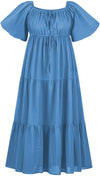 Belle Maxi Chemise Limited Edition Aegean Blue